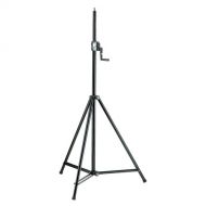 K&M 246/1 Hand Crank Lighting & Speaker Stand (Black)