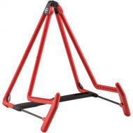 K&M 17580 Heli 2 Acoustic Guitar Stand (Red)