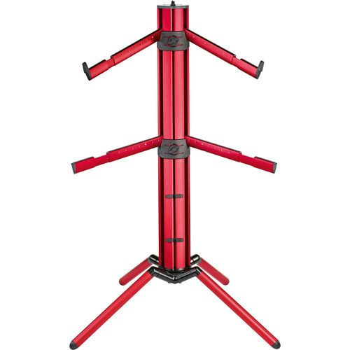  K&M 18860 Spider-Pro Double-Tier Keyboard Stand (Red)