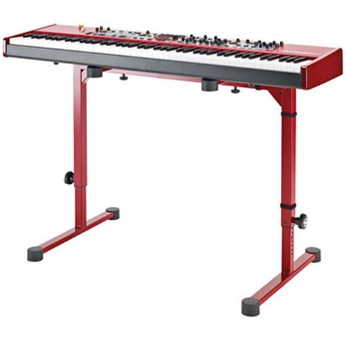  K&M 18810 Omega Table-Style Keyboard Stand (Ruby Red)