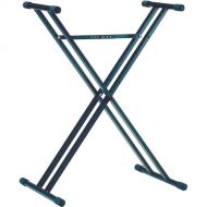 K&M 18963 Double-Brace X-Style Keyboard Stand (Black)