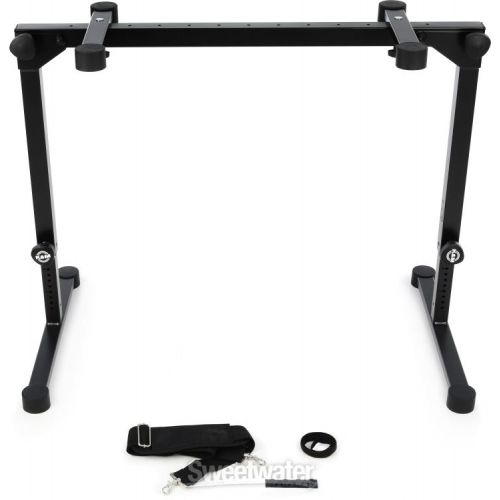  K&M 18820 Omega Pro Keyboard Stand 3 Tier Bundle - Black