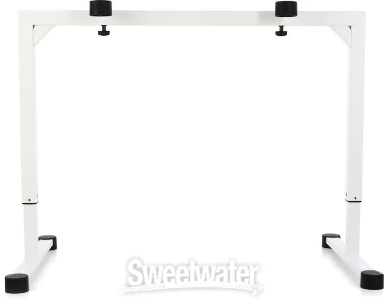  K&M 18810 Omega Table-Style Keyboard Stand - Pure White