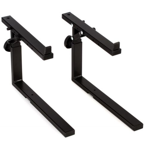  K&M 18820 Omega Pro Keyboard Stand and 2nd Tier Bundle - Black