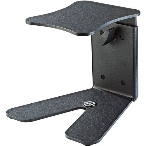  K&M Desktop Stand for Small Studio Monitor (Structured Black)