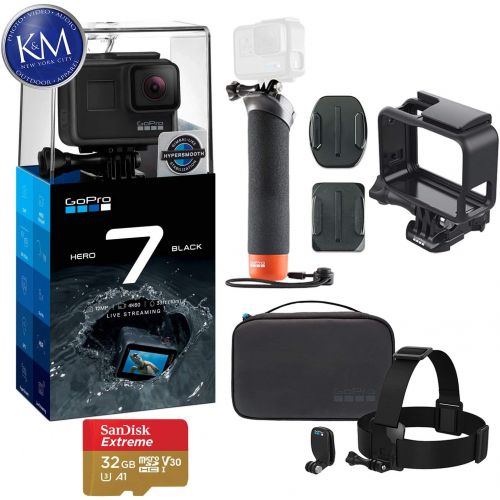 고프로 K&M GoPro HERO6 Black Bundle w 32GB micro SD Memory Card + 38 Piece Accessory Kit