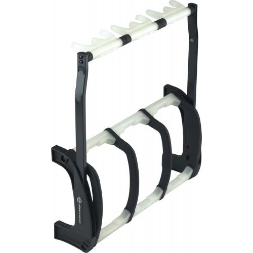  K&M Stands K&M-17513 Three Guitar Stand Guardian 3 -Black with Translucent Support Elements (17513.016.00)