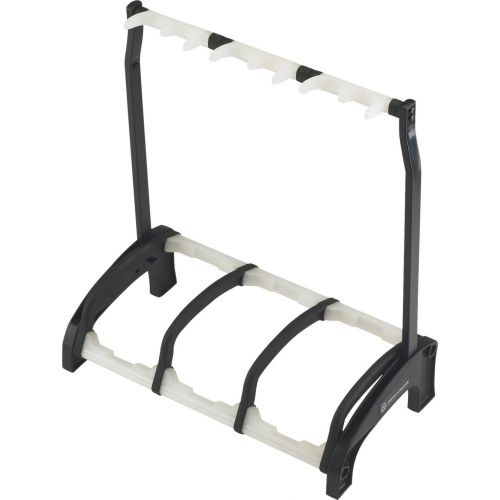  K&M Stands K&M-17513 Three Guitar Stand Guardian 3 -Black with Translucent Support Elements (17513.016.00)