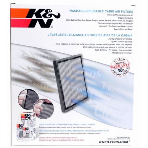  K&N VF3005 Washable & Reusable Cabin Air Filter Cleans and Freshens Incoming Air for your Chrysler, Dodge