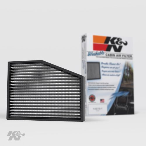  K&N VF3013 Washable & Reusable Cabin Air Filter Cleans and Freshens Incoming Air for your Audi, Volkswagon