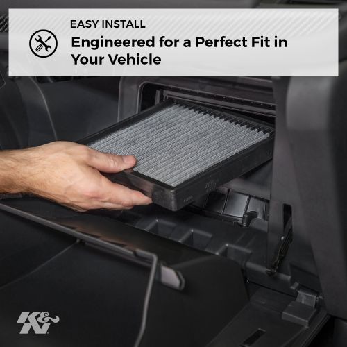  K&N VF1001 Washable & Reusable Cabin Air Filter Cleans and Freshens Incoming Air for your Nissan Frontier, Pathfinder, Xterra