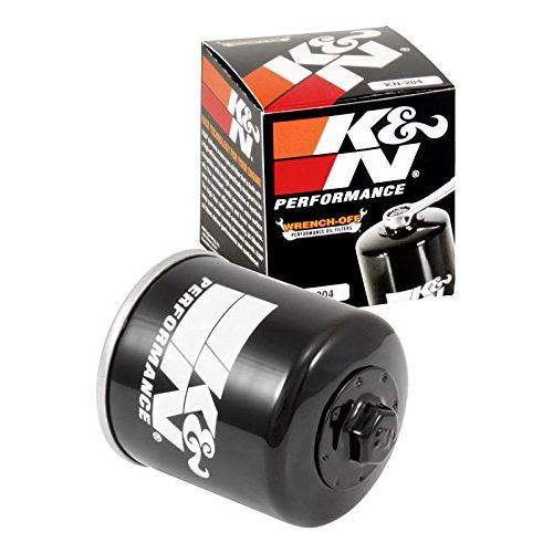  K&N Motorcycle Oil Filter: High Performance Black Oil Filter with 17mm nut designed to be used with synthetic or conventional oils fits Honda, Kawasaki, Triumph, Yamaha Motorcycles