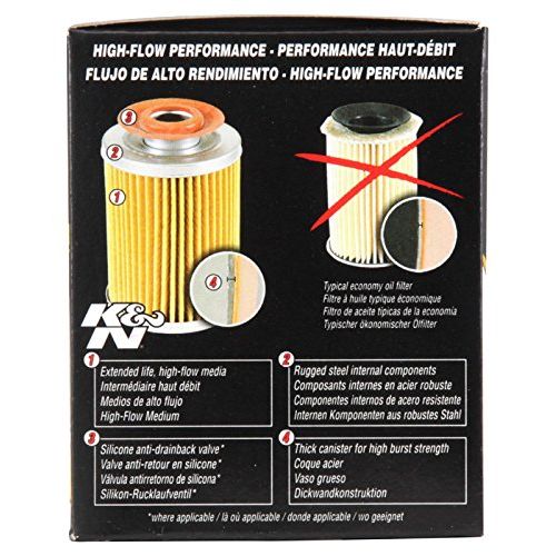  K&N HP-1017 Performance Gold Oil Filter Fit For Cadillac Chevrolet Dodge GMC Jeep Hummer