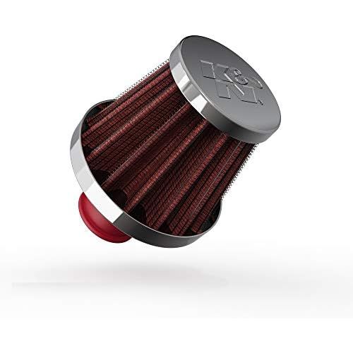  K&N Vent Air Filter / Breather: Washable and Resuable: 0.375 in/0.5 in (10 mm/13 mm) Flange ID; 1.75 in (44 mm) Height; 2 in (51 mm) Base; 1.5 in (38 mm) Top, Red , 62-1600RD