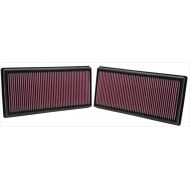 K&N engine air filter, washable and reusable: 2009-2018 Land Rover V6/V8 (Discovery, Range Rover, LR4) 33-2446