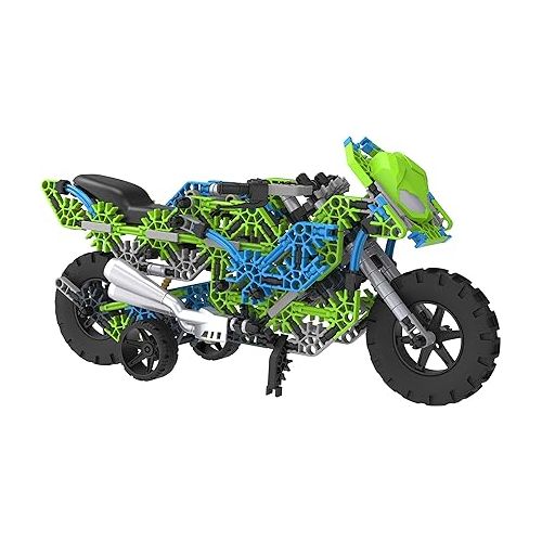  K'NEX Mega Motorcycle Building Set - Ages 9+ - 456 Parts - Working Suspension, Authentic Replica Model, Advanced Stem Building Toy for Boys & Girls - 14.5