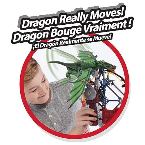  K'NEX Dragon's Revenge Thrill Coaster - 578 Parts - Roller Coaster Toy - Ages 7 & Up