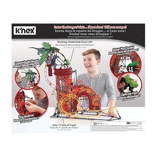  K'NEX Dragon's Revenge Thrill Coaster - 578 Parts - Roller Coaster Toy - Ages 7 & Up