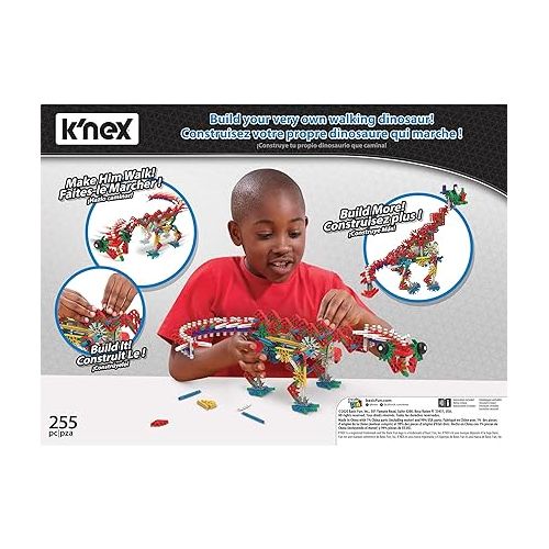  K’NEX Beasts Alive - K'NEXosaurus Rex Building Set - 255 Pieces - Ages 7+ Engineering Educational Toy