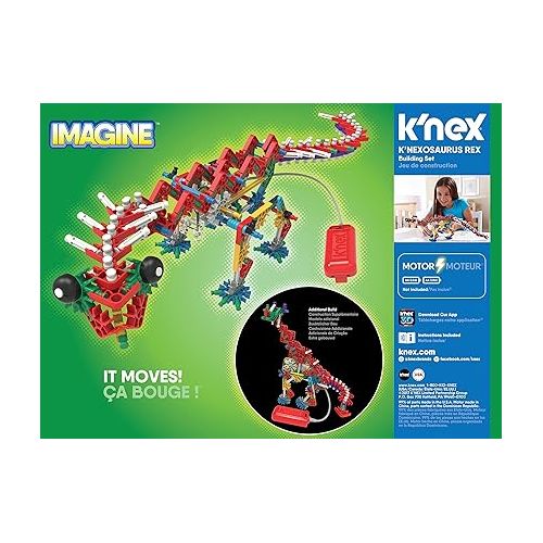  K’NEX Beasts Alive - K'NEXosaurus Rex Building Set - 255 Pieces - Ages 7+ Engineering Educational Toy