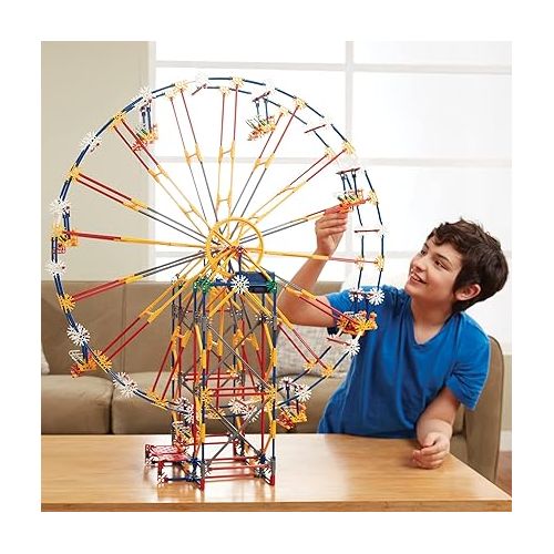  K’NEX Education STEM Explorations: 3-in-1 Classic Amusement Park Building Set ? Multicolor & Motorized, Creative-Learning Construction Model for Ages 9+, Engineering Toy for Boys & Girls, Adults