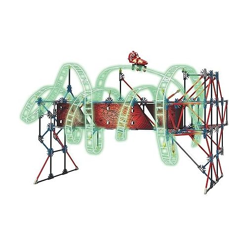  K'NEX Thrill Rides ? Web Weaver Roller Coaster Building Set ? 439 Pieces ? Ages 9 and Up ? Construction Educational Toy, Multicolor