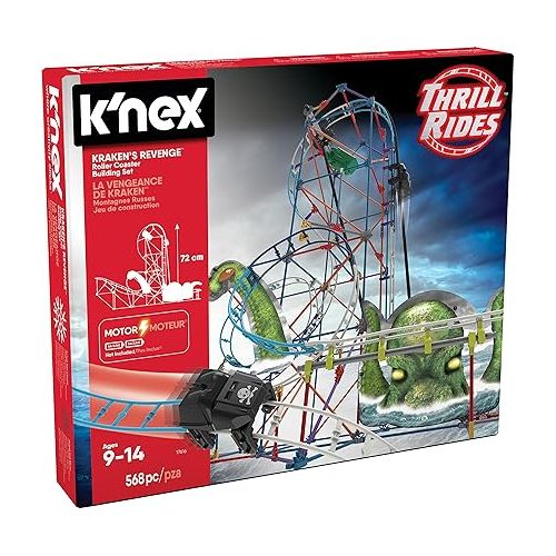  K'NEX Thrill Rides-Kraken's Revenge Roller Coaster Building Set-Ages 9+ -Engineering Education Toy (Amazon Exclusive) (17616)