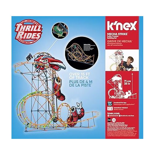  K'NEX 18515 Mecha Strike Roller Coaster Building Set