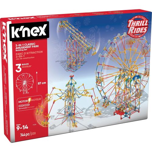  K'NEX KNEX Thrill Rides - 3-in-1 Classic Amusement Park Building Set