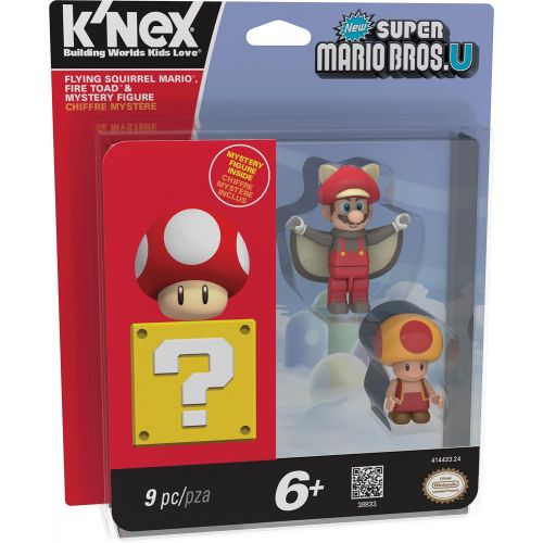  K'NEX KNEX Super Mario Flying Squirrel Mario, Fire Toad & Mystery Figure