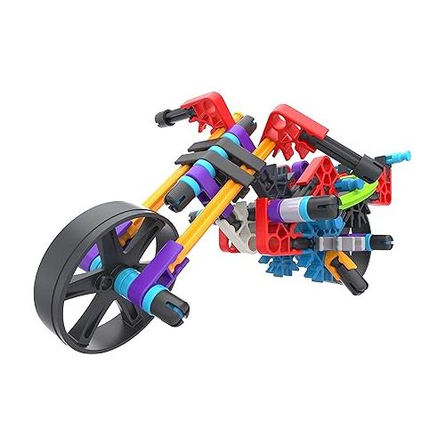  K'Nex 80208 Wings and Wheel Building Set, 3D Educational Toys for Kids, 500 Piece Stem Learning Kit, Engineering for Kids, Colourful 30 Model Building Construction Toy for Children Aged 7 +