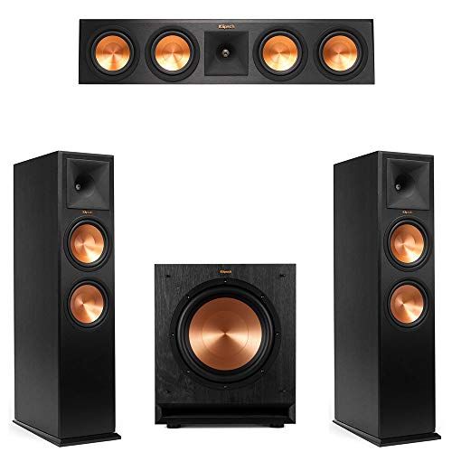  Klipsch 3.1 Ebony System with 2 RP 280F, 1 RP 450C, 1 SPL 100 Sub