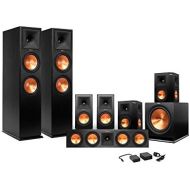 Klipsch 7.1 RP-260 Reference Premiere Surround Sound Speaker Package with R-112SW Subwoofer and a FREE Wireless Kit (Black)