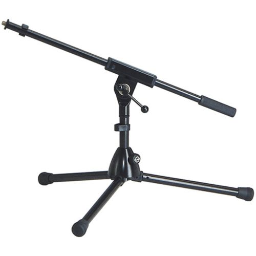  K & M Microphone Stand - very low level w1 piece boom arm