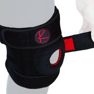 K A R M Adjustable Knee Brace Support for Arthritis, ACL, MCL, LCL, Sports Exercise, Meniscus Tear, Injury Recovery, Pain Relief  Open Patella Neoprene Stabilizer Wrap for Women, Men, Kid