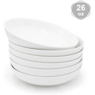 [아마존 핫딜] K KitchenTour KitchenTour Porcelain Salad Pasta Bowls - 26 Ounce - Set of 6, White