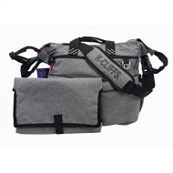 K-Cliffs Messenger-style Diaper Tote | Velvet Lined w/Stroller Straps | Free Changing Pad