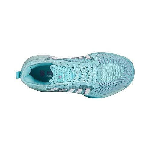  K-Swiss Women's Pickleball Supreme Shoe, Angel Blue/Sheer Lilac/Brilliant White, 10 M