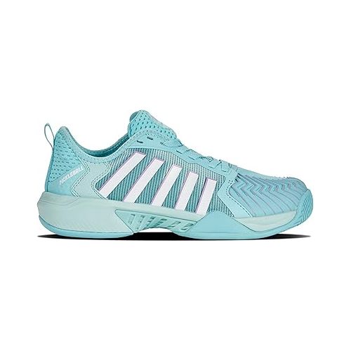  K-Swiss Women's Pickleball Supreme Shoe, Angel Blue/Sheer Lilac/Brilliant White, 10 M