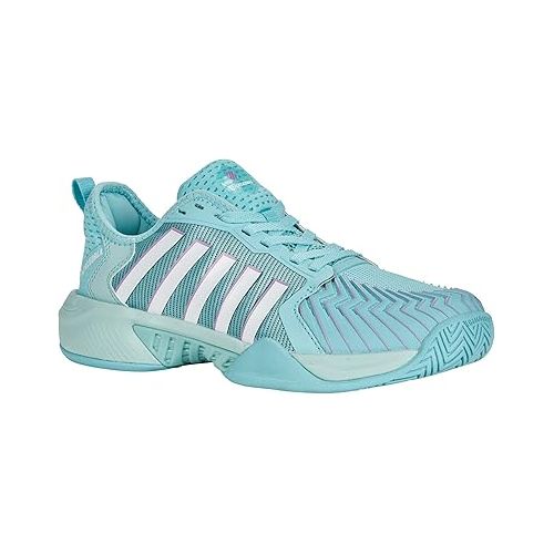  K-Swiss Women's Pickleball Supreme Shoe, Angel Blue/Sheer Lilac/Brilliant White, 10 M