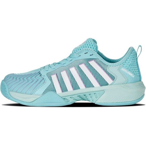  K-Swiss Women's Pickleball Supreme Shoe, Angel Blue/Sheer Lilac/Brilliant White, 7 M