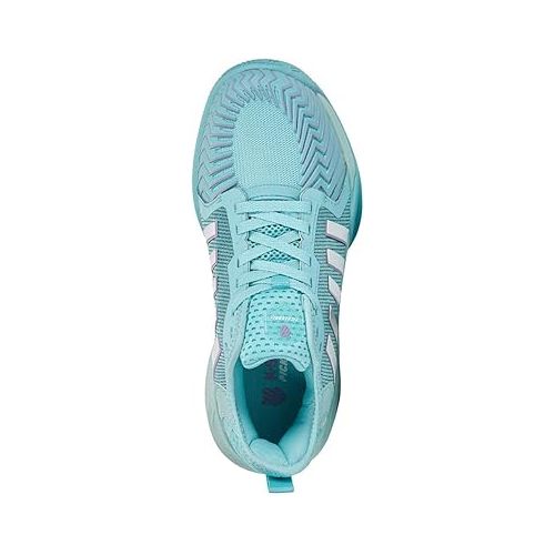  K-Swiss Women's Pickleball Supreme Shoe, Angel Blue/Sheer Lilac/Brilliant White, 7 M