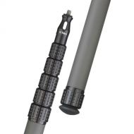 K-Tek KP16TA Mighty Boom 6-Section Graphite Boompole with Coiled Cable & Transmitter Adapter (16.3')