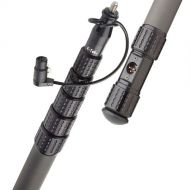 K-Tek KP20TA Mighty Boom 6-Section Graphite Boompole with Coiled Cable & Transmitter Adapter (20.3')