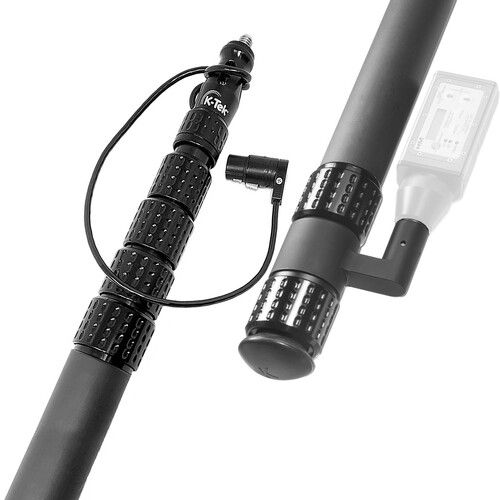  K-Tek KP14VTA Mighty Boompole with Internal Coiled XLR Cable and Transmitter Adapter (14')