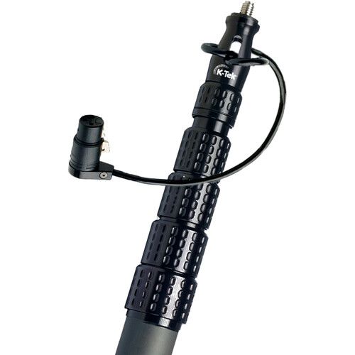  K-Tek KP14VTA Mighty Boompole with Internal Coiled XLR Cable and Transmitter Adapter (14')