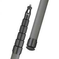 K-Tek KP16FT Mighty Boom 6-Section Graphite Boompole with Straight Cable & Flow-Through Bottom Module (16.5')