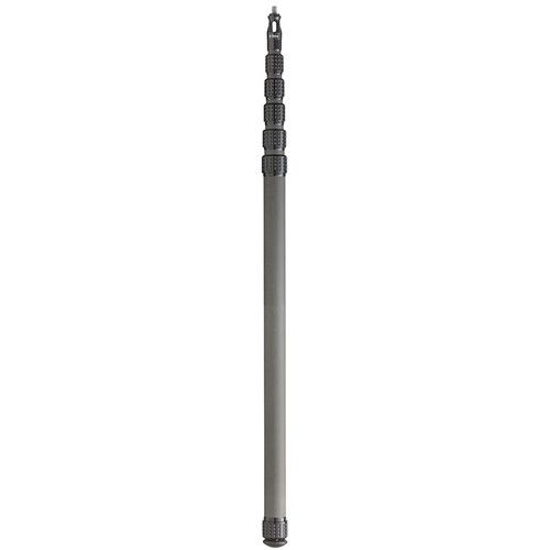  K-Tek KP12FT Mighty Boom 6-Section Graphite Boompole with Straight Cable & Flow-Through Bottom Module (12')