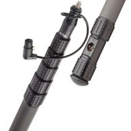 K-Tek KP5CCR Mighty Boom 6-Section Graphite Traveler Boompole with Coiled Cable & XLR Side Exit (5.3')