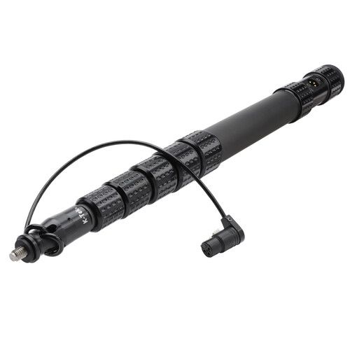  K-Tek KP5CCR Mighty Boom 6-Section Graphite Traveler Boompole with Coiled Cable & XLR Side Exit (5.3')